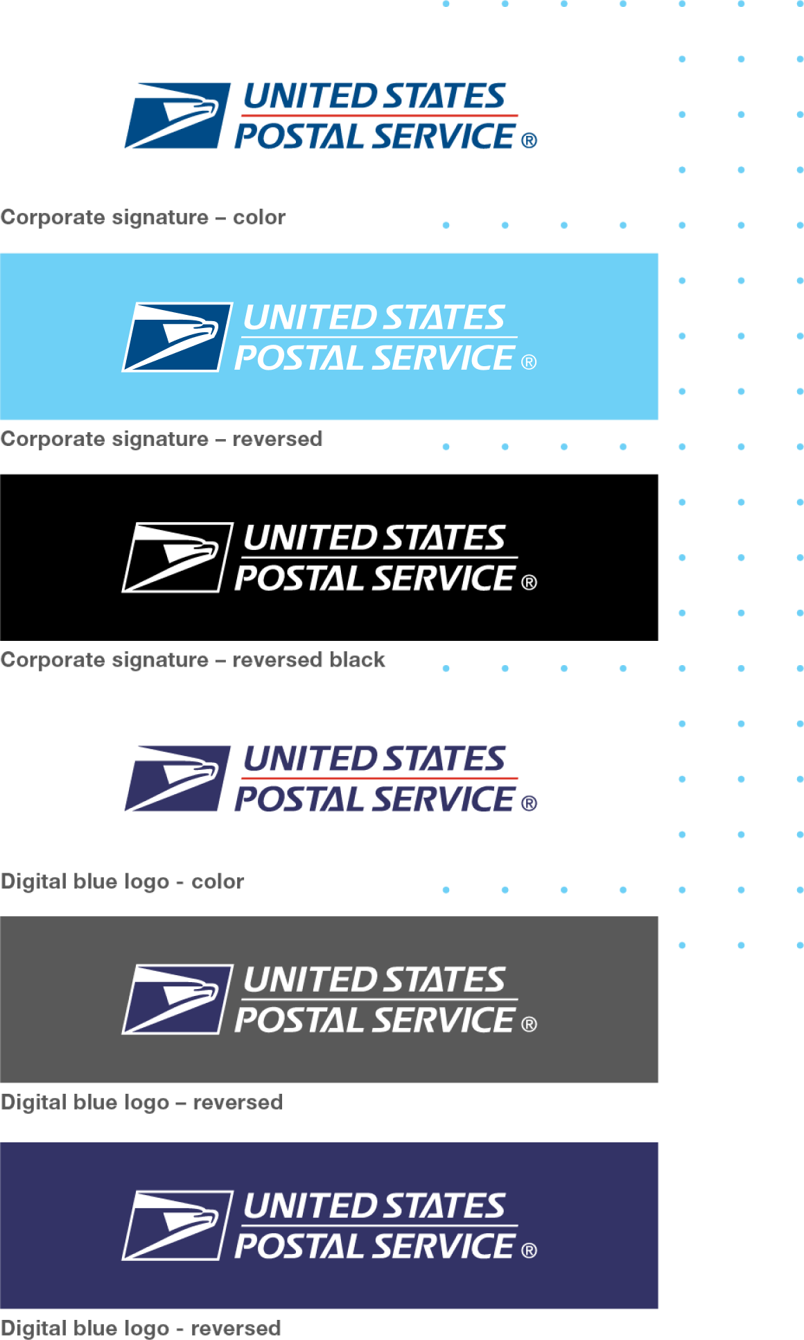 USPS Logo colors
