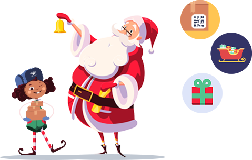 Santa is the face of the program, while Holly helps steer audiences through the program.