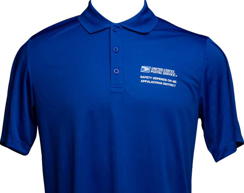 Blue USPS polo