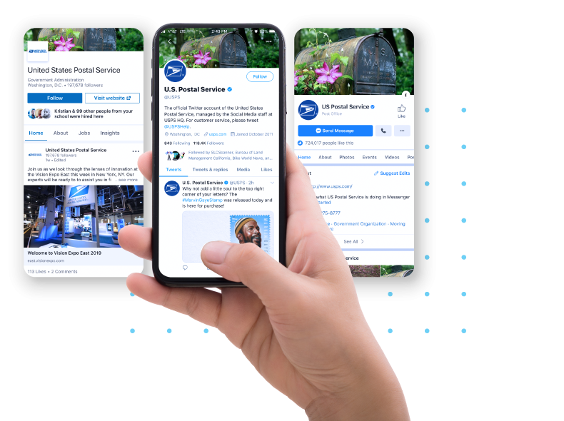 USPS Social media